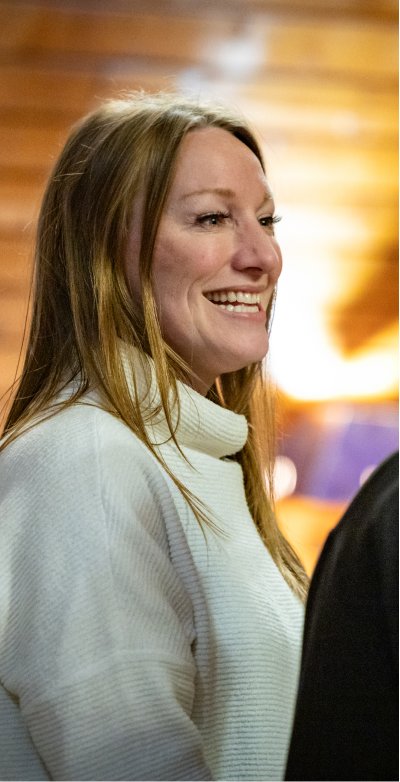 Retreat guest smiling